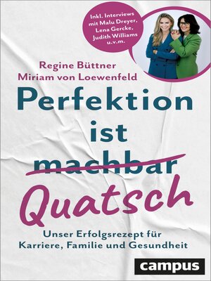 cover image of Perfektion ist Quatsch